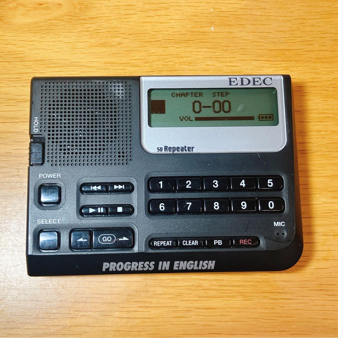 動作品】EDEC SDE-200 SDリピーター 英語学習 録音再生