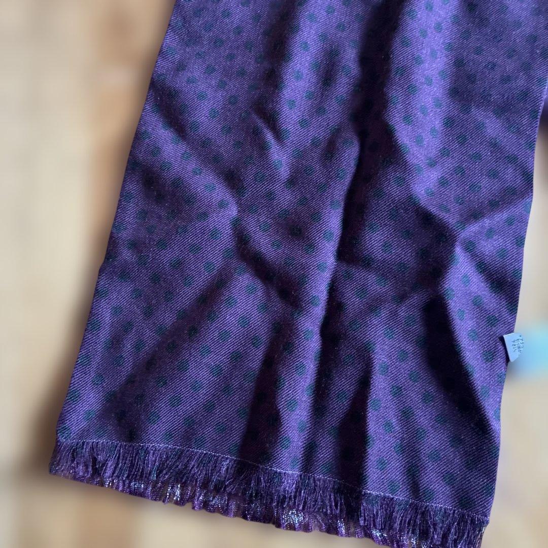 【未使用】Paul Smith シルク ストール 紫色