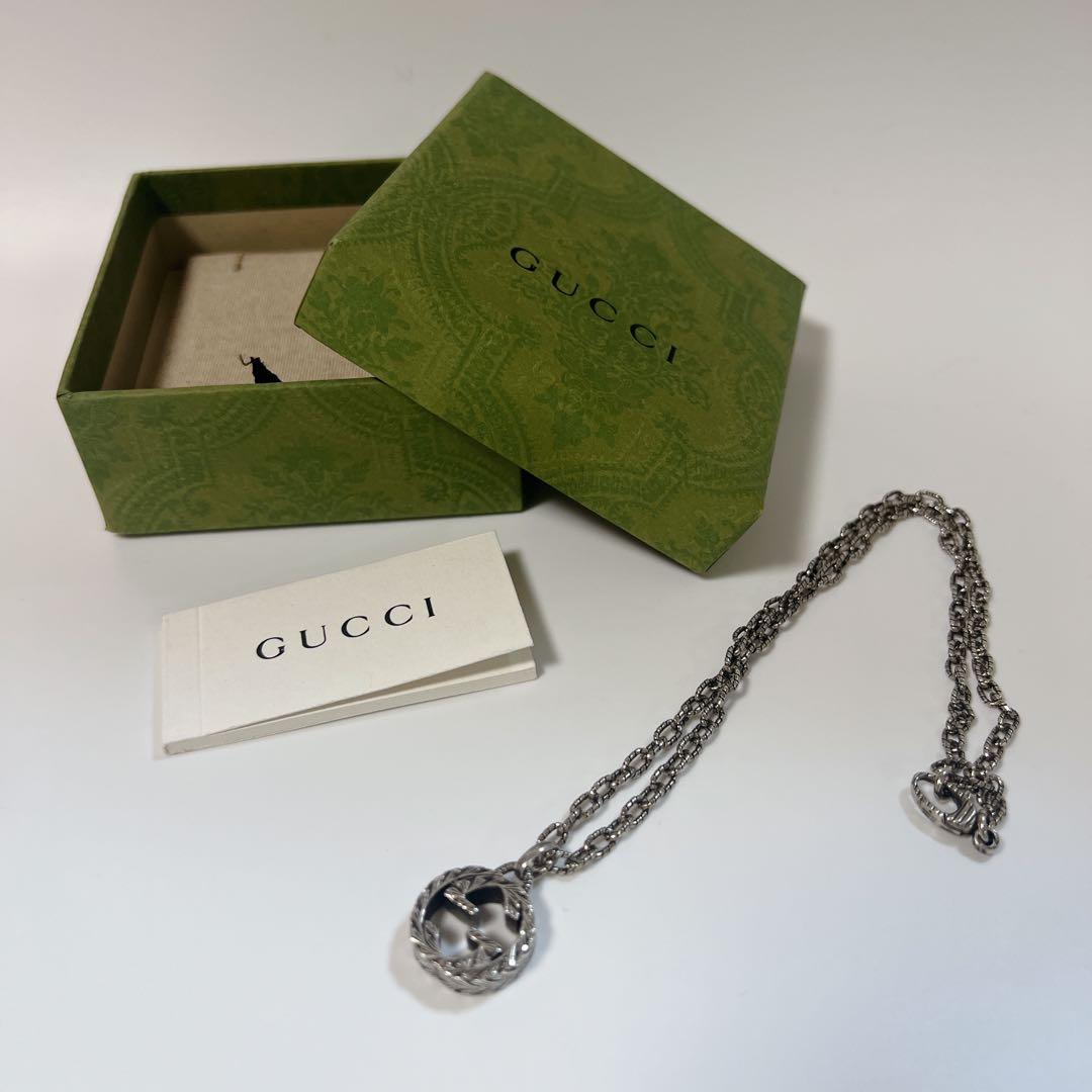 《専用》一級品 GUCCI ネックレス インターロッキング アラベスク ラージ