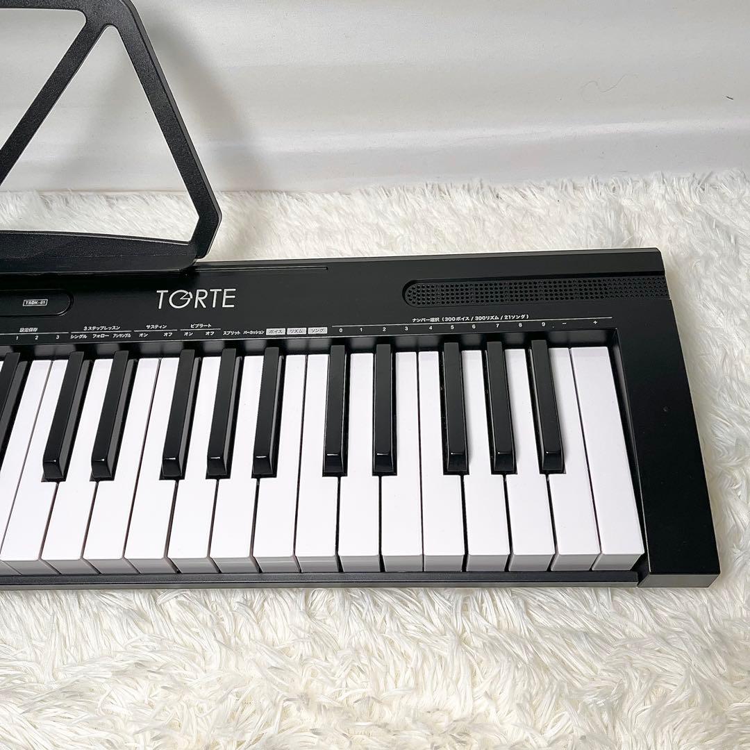 【良品】TGRTE TSDK-61 電子キーボード 61鍵盤 マイク付き