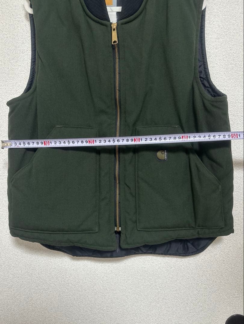 ⭐️超希少⭐️Carhartt ダックベスト v17 USA製 オリーブグリーン