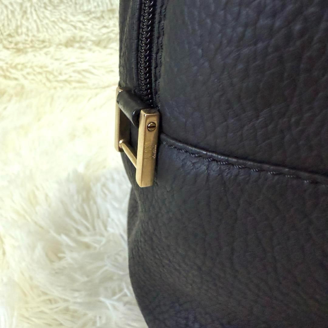 ダンヒル dunhill ボストンバッグ 2way ロゴ 内総柄 レザー◎