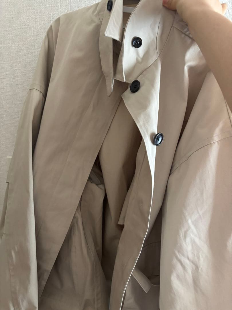 anuke アンヌーク　over half coat アイボリー 38