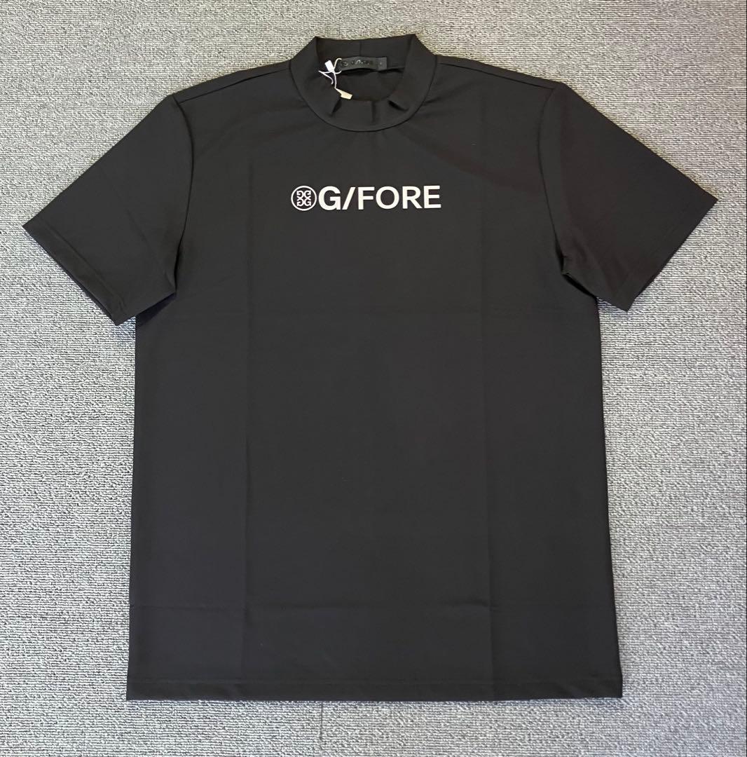 G/FORE ジーフォア Lサイズ モックネックT-シャツ ブラック