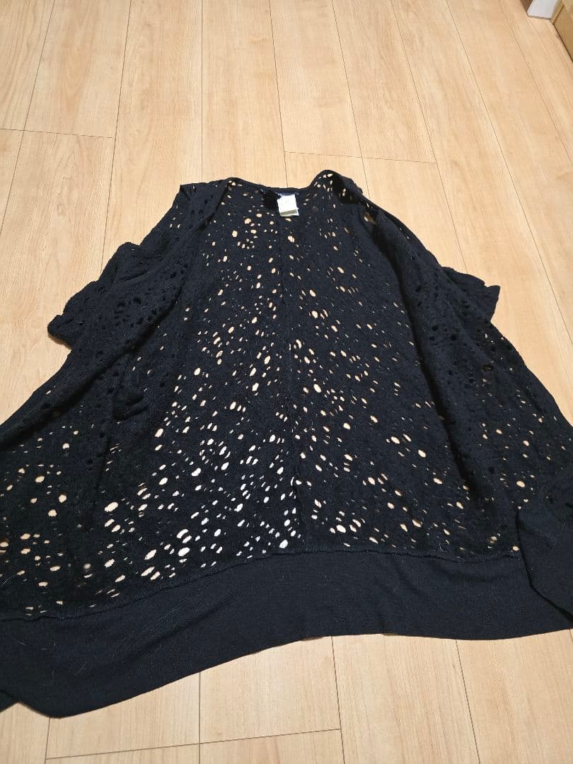 【LIMI feu】リミフゥ カーディガン ブラック 中古