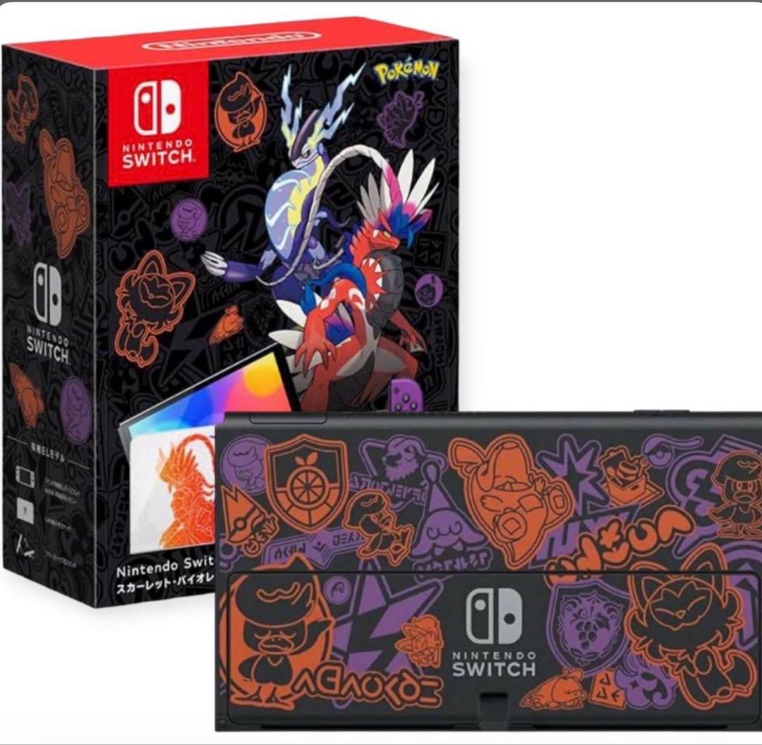 Switch Nintendo Switch 有機ELモデル スカーレット・バ…