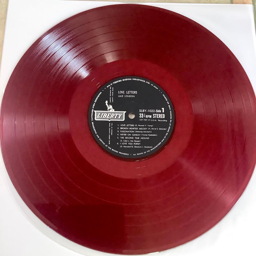 レコード極美! レア1962年初版盤！赤盤 ジュリー・ロンドン ラブ・レターズ