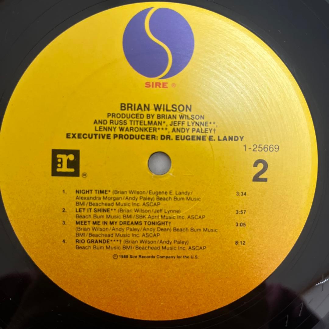 Brian Wilson 1st album US初盤　Beach boys関連
