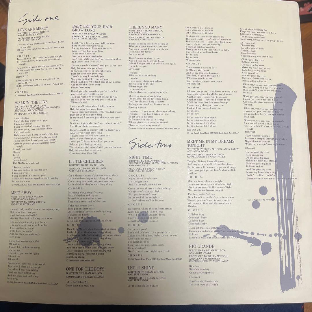 Brian Wilson 1st album US初盤　Beach boys関連