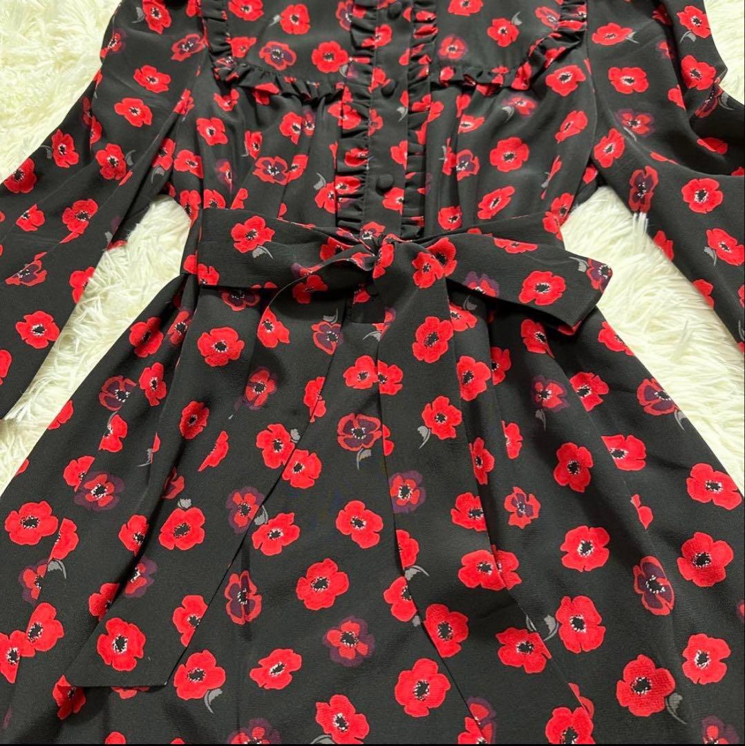 美品 kate spade ケイトスペード 花柄ワンピース S 仲里依紗さん着用