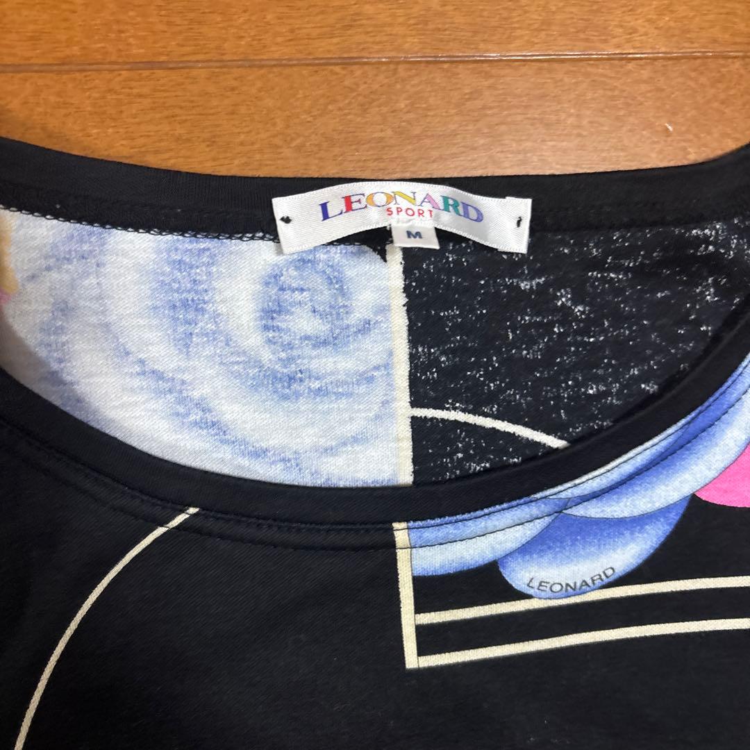 LEONARD レオナール　sport M 多色柄 花柄　カットソー　五分袖