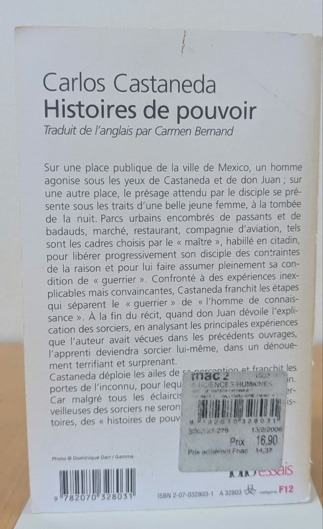 Carlos Castaneda フランス語著作 8冊セット