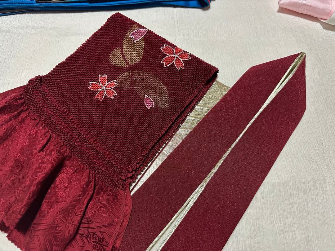振袖フルセット 薔薇 モダン ブルー×ゴールド 成人式 振袖一式 人気のブルー系