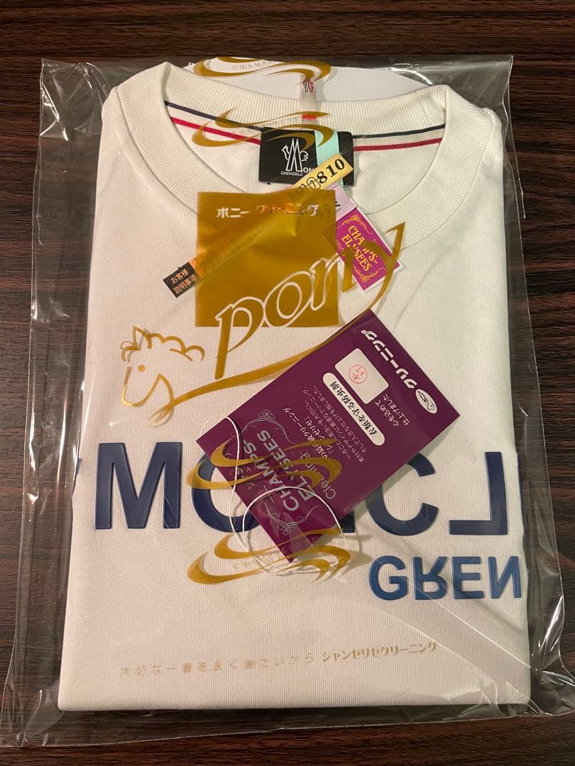 【希少】MONCLER Tシャツ Mサイズ ホワイト モンクレール