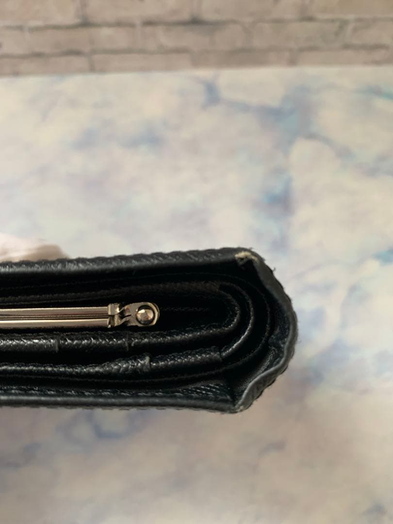 【中古】BURBERRY バーバリー　ノバチェック2つ折り財布 ガマ口