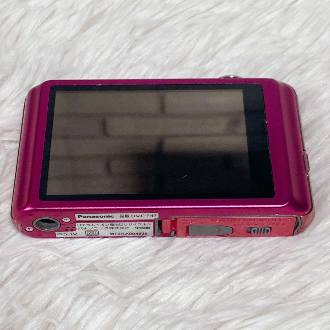 【極美品】 Panasonic パナソニック DMC-FH7 デジカメ ピンク