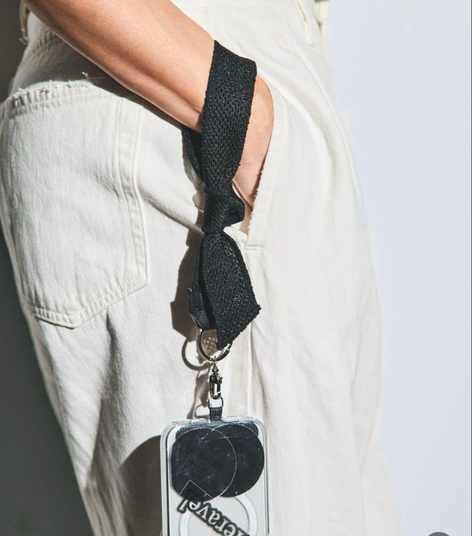 【未使用】Meravel Bow Mesh Strap　ブラック