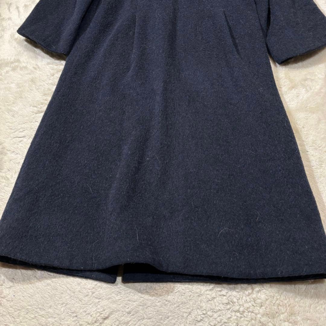 t*k様 《美品》マメクロゴウチ ウール シャギー ノーカラー ロングコート ネ