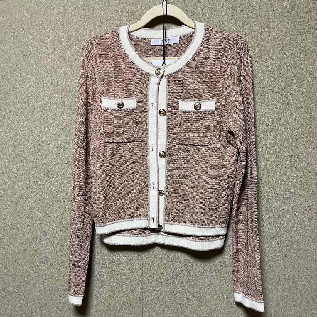 herlipto Siena Bicolor Knit Setベージュ