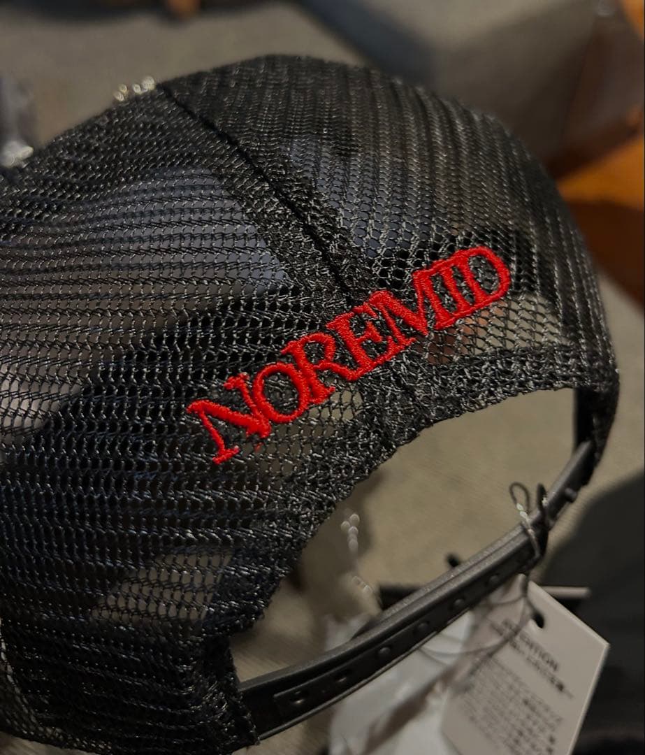10日まで値下げ中‼️サプライヤーメッシュキャップ　黒　NOREMIDコラボ