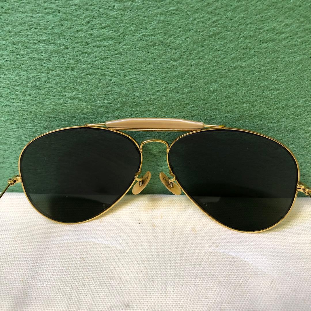 め23●Ray-Ban アビエーター サングラス ゴールド