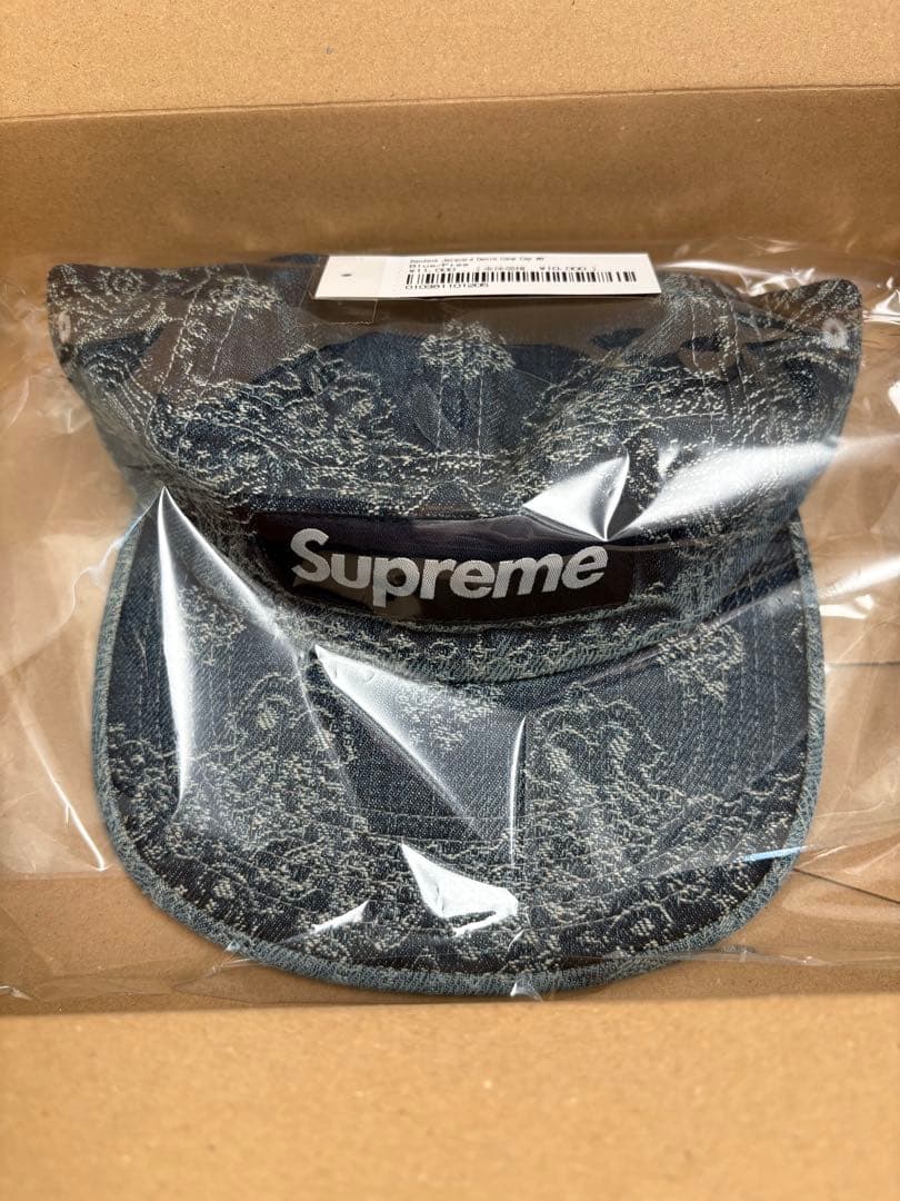 帽子 Supreme Bandana Jacqurd Denim Camp Cap