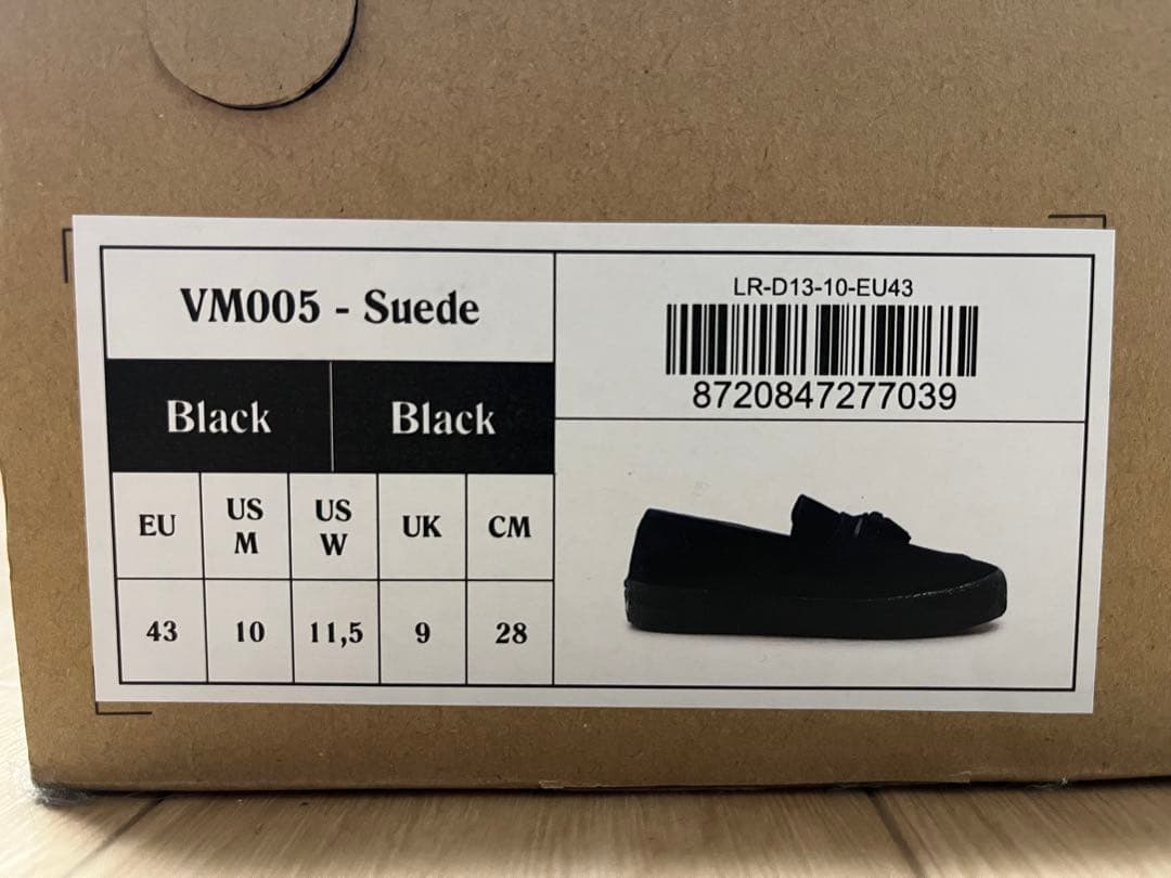 ラストリゾートab VM005 - Suede ブラック モカシン 43