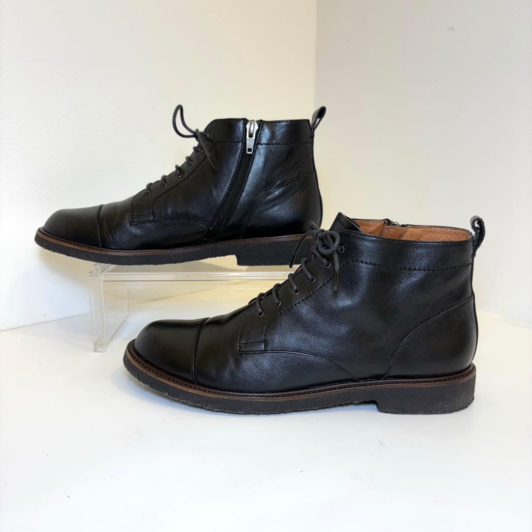 (美品)MARGARET HOWELL idea レースアップブーツ 黒