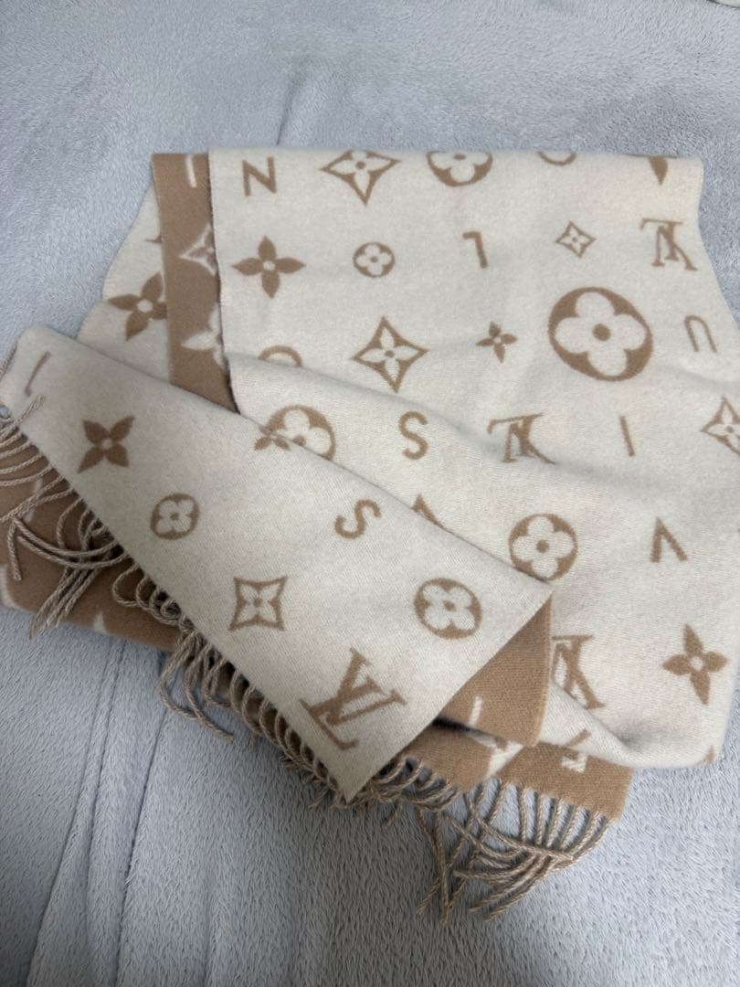 美品 Louis Vuitton マフラー・レイキャビック クラウド