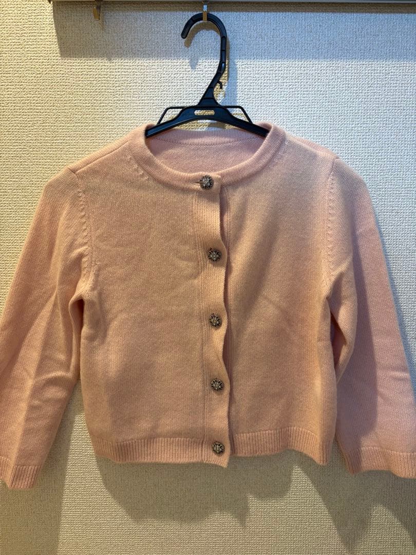 FOXEY ビジューカシミヤカーディガン サイズ38