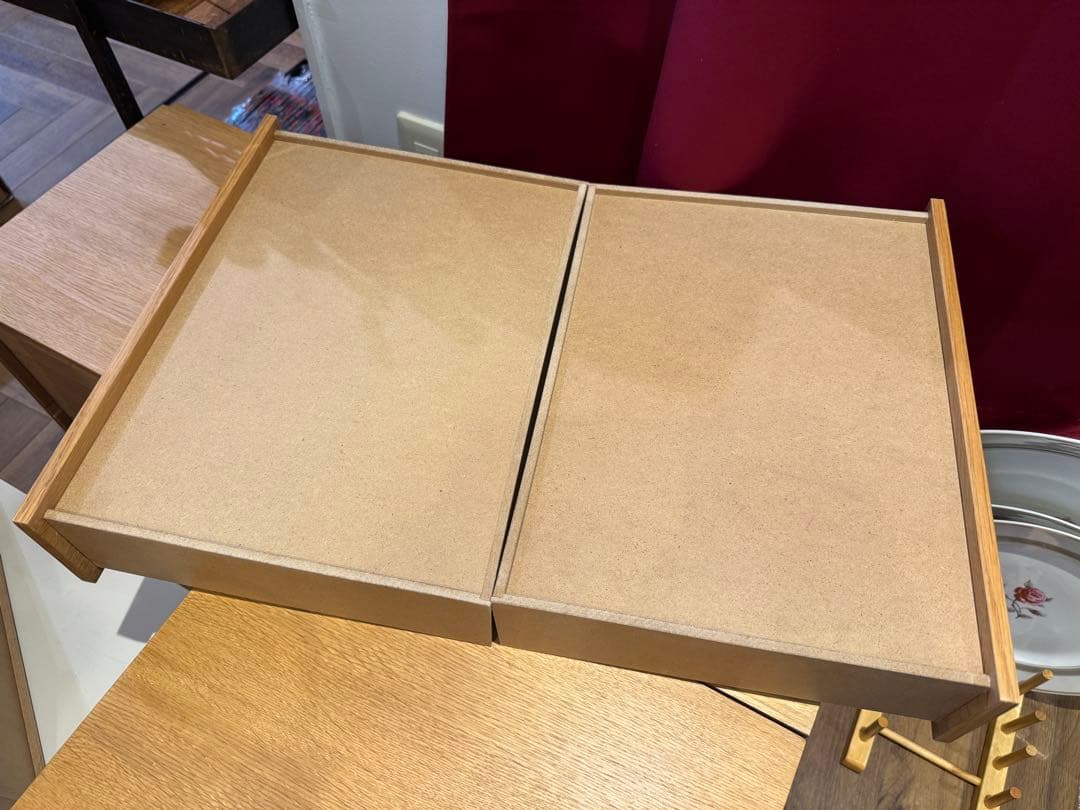 3B8038【無印良品】スタッキングチェスト 引出し 4段 オーク材突板