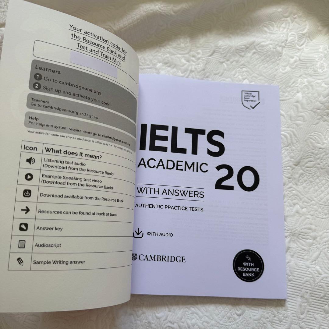 【新品未使用】IELTS公式問題集 18&19&20 セット