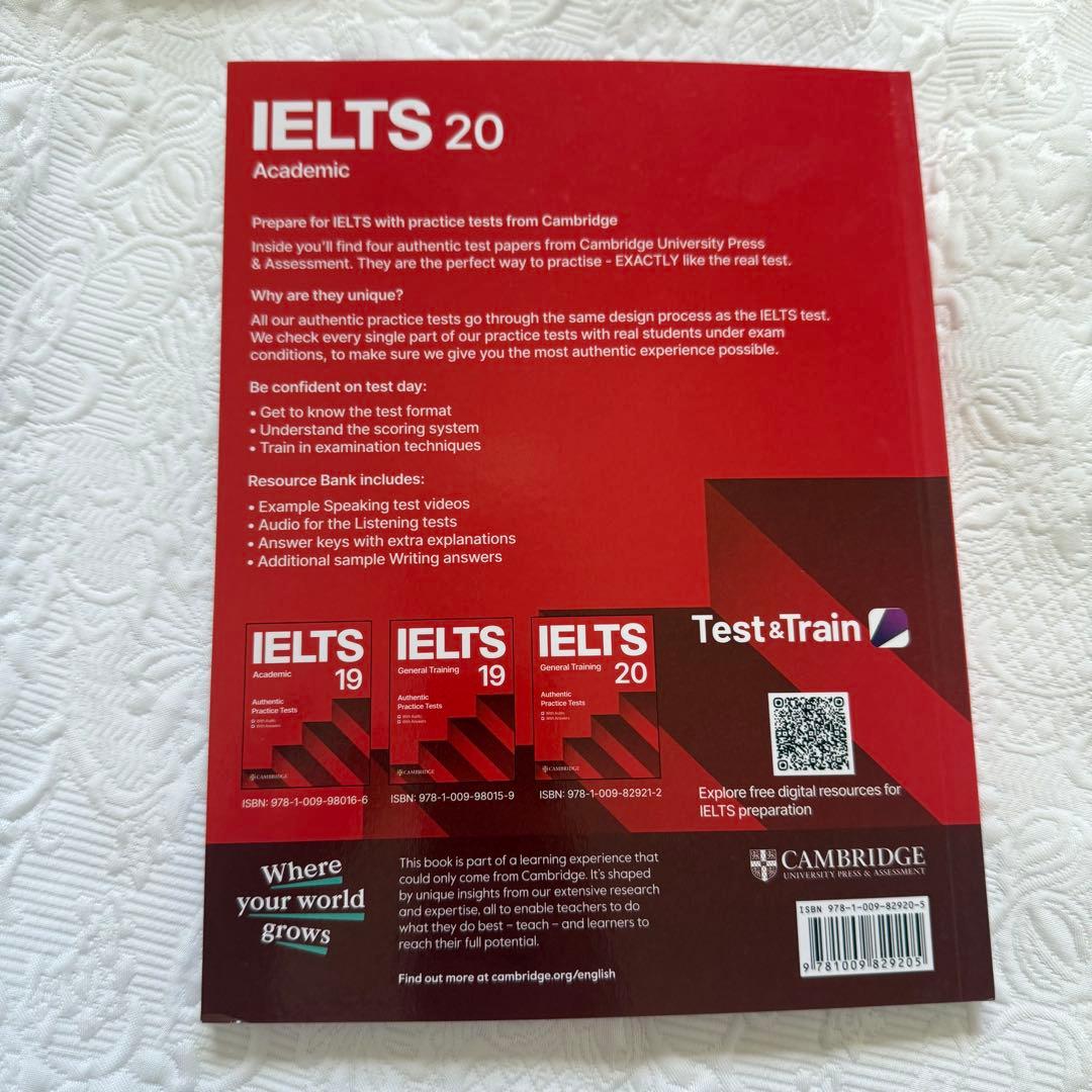 【新品未使用】IELTS公式問題集 18&19&20 セット