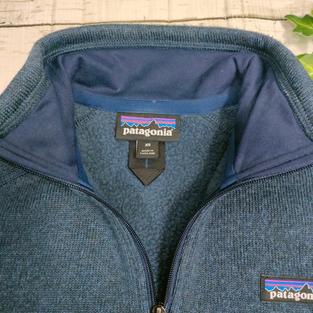 人気◆patagonia◆ハーフジップ フリースベターセーター◆XS/ブルー系