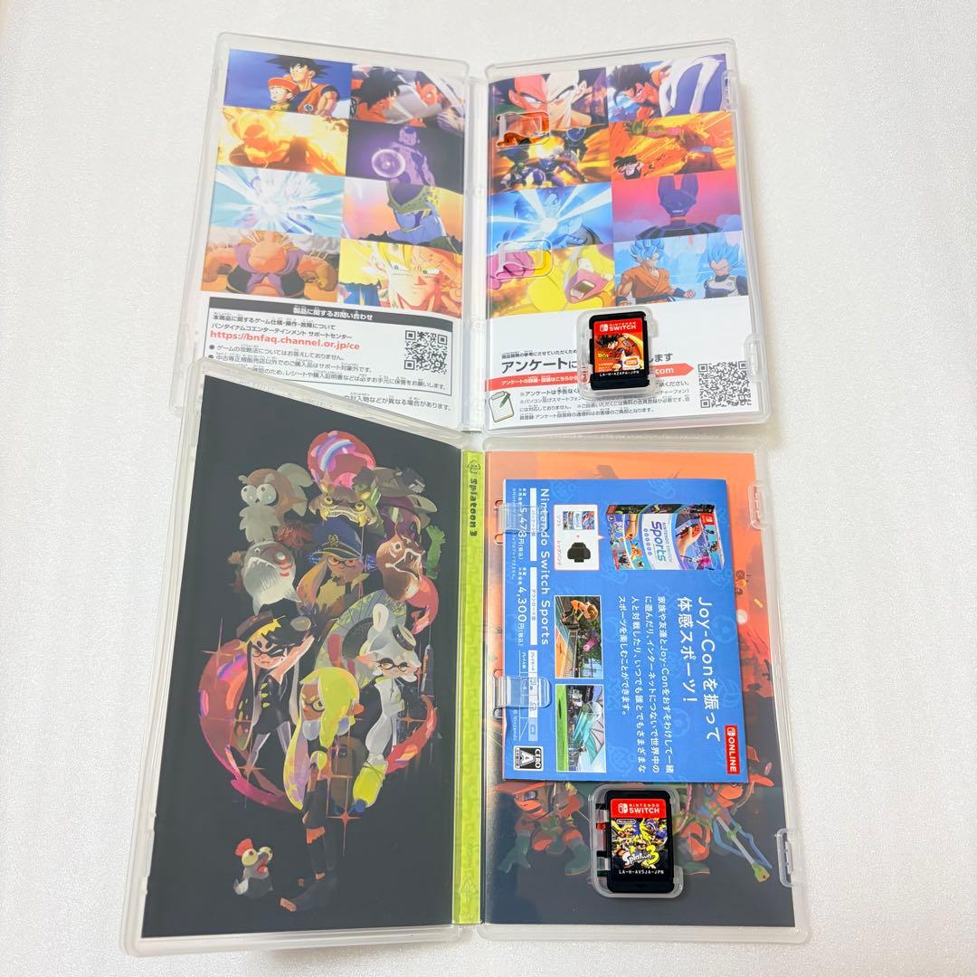 Switch ソフト ドラゴンボールZ カカロット スプラトゥーン3 セット