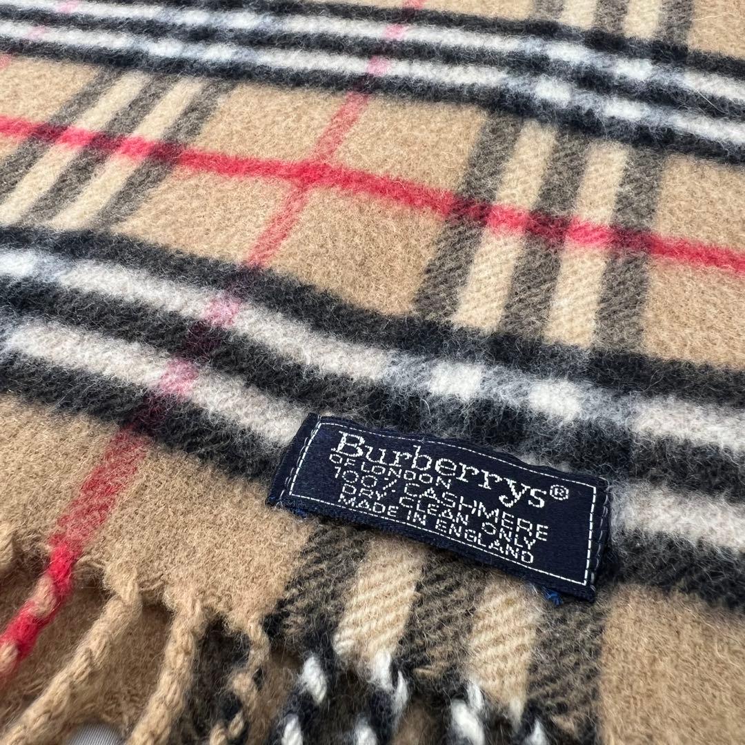 【定番人気】Burberrys マフラー カシミヤ100%　ノバチェック