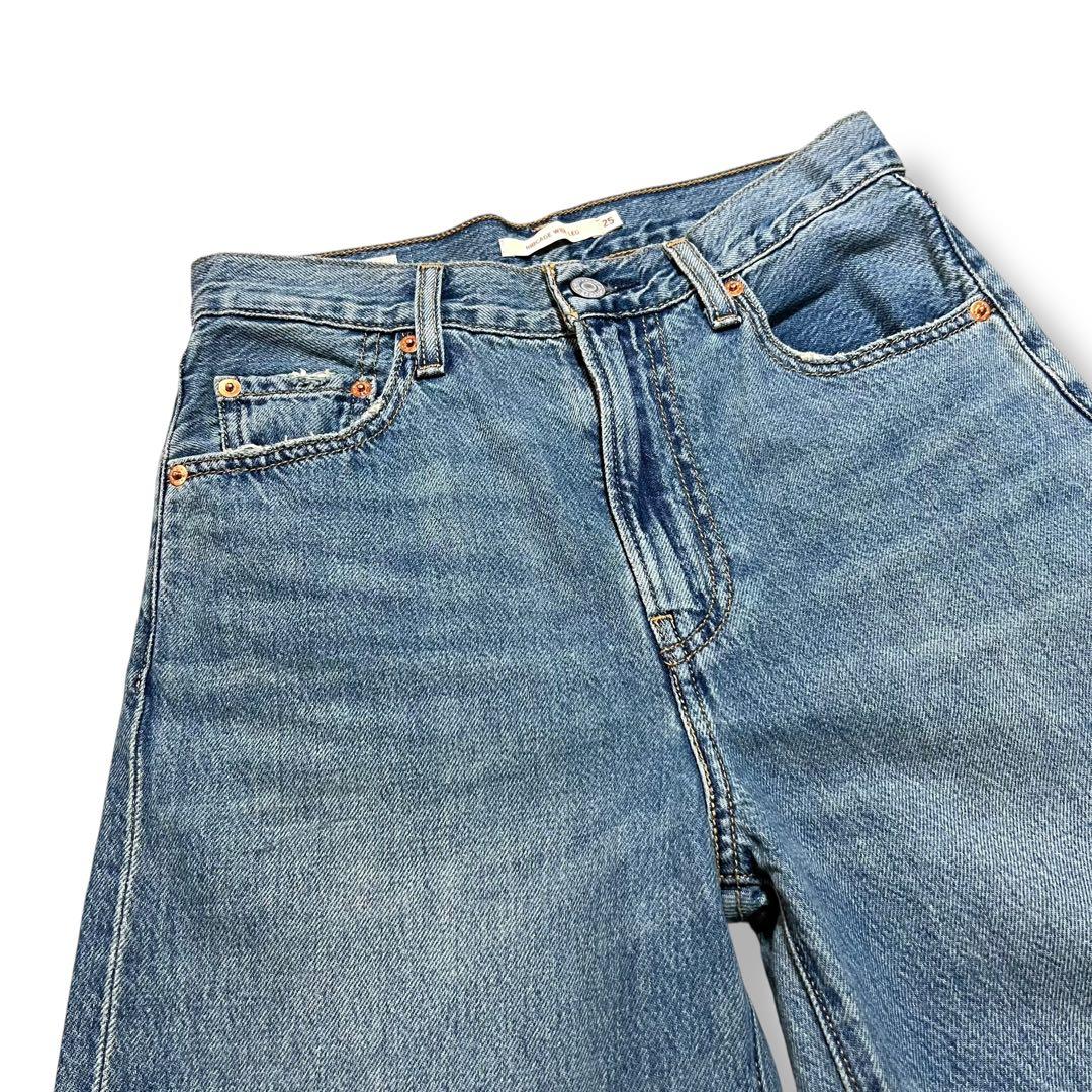 Ungrid Levi's別注RIBCAGE ＷIDE LEG サイズ25