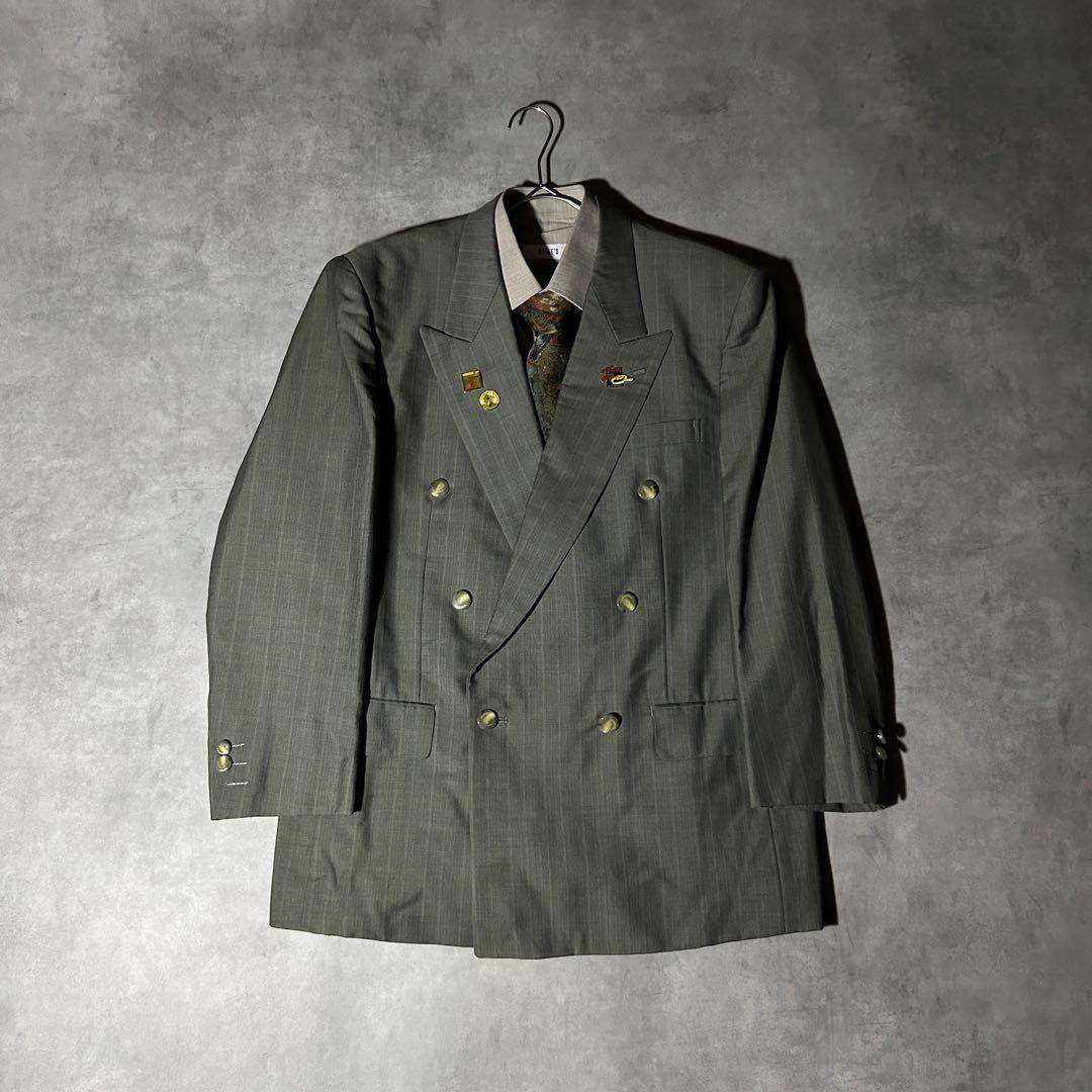 90s vintage レトロセットアップ スーツ ピンズ No.263成人式