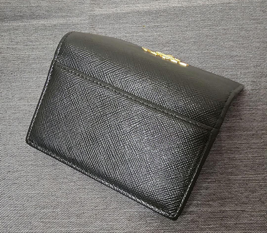 PRADA サフィアーノレザー 名刺入れ ネロ 購入証アリ