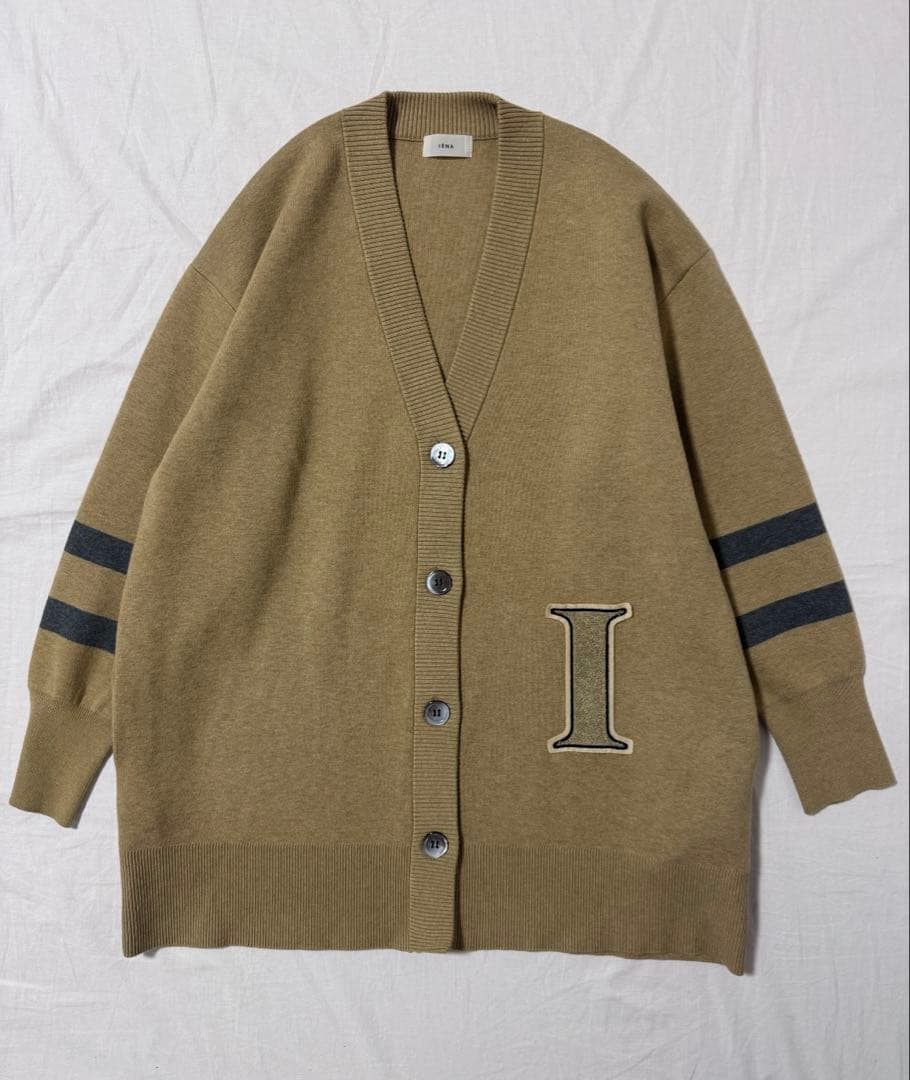 IENA レタードカーディガン