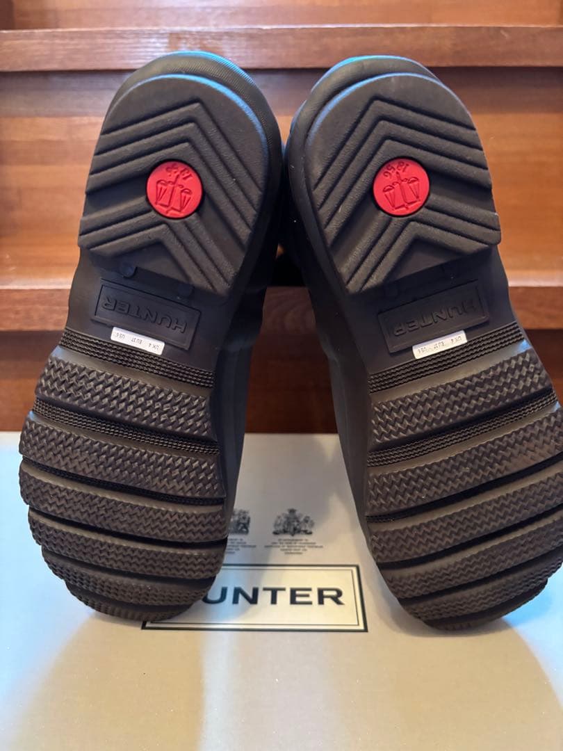 HUNTER レインブーツ　ブラウン　UK4