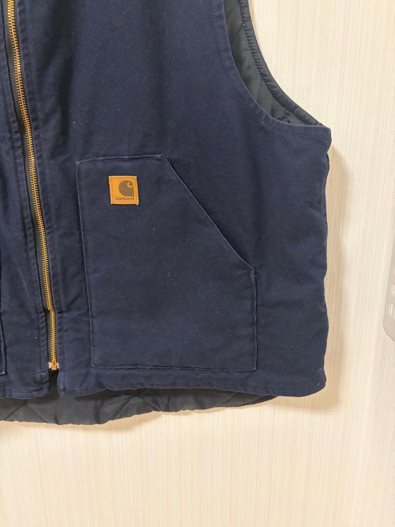 送料無料 Carhartt Work Vest 2XL Regular ネイビー