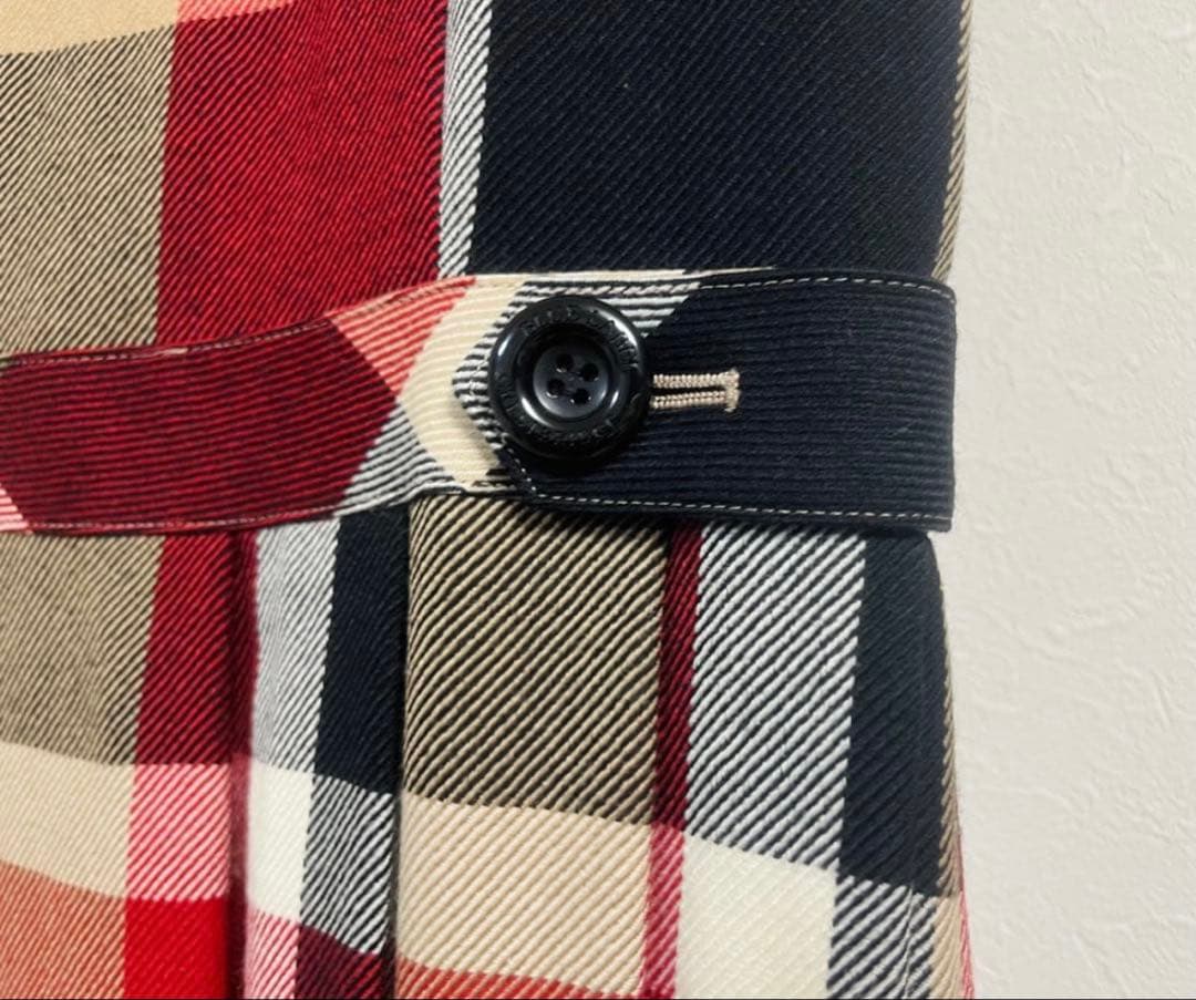 Burberry blue label チェック柄ひざ丈ワンピース