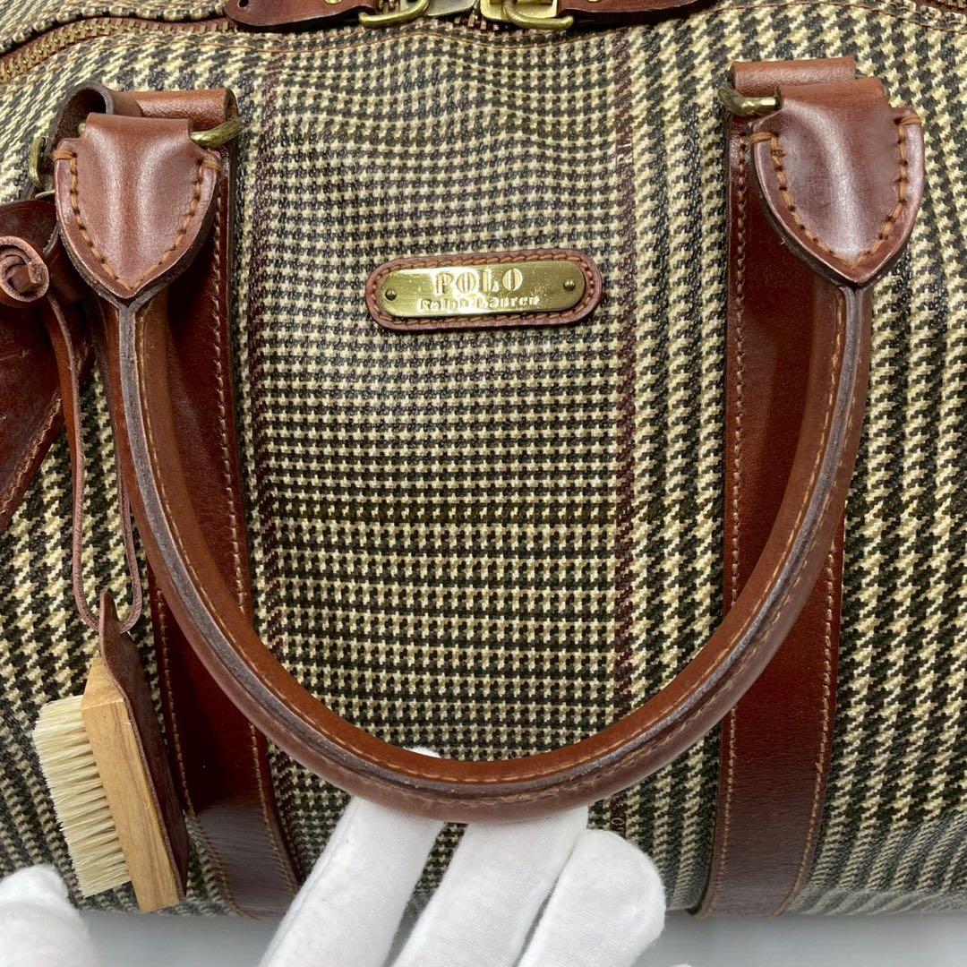 Ralph Lauren ラルフローレン 2way ボストンバッグ 千鳥格子
