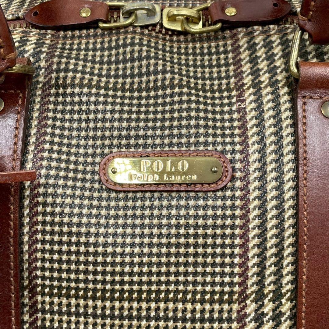 Ralph Lauren ラルフローレン 2way ボストンバッグ 千鳥格子