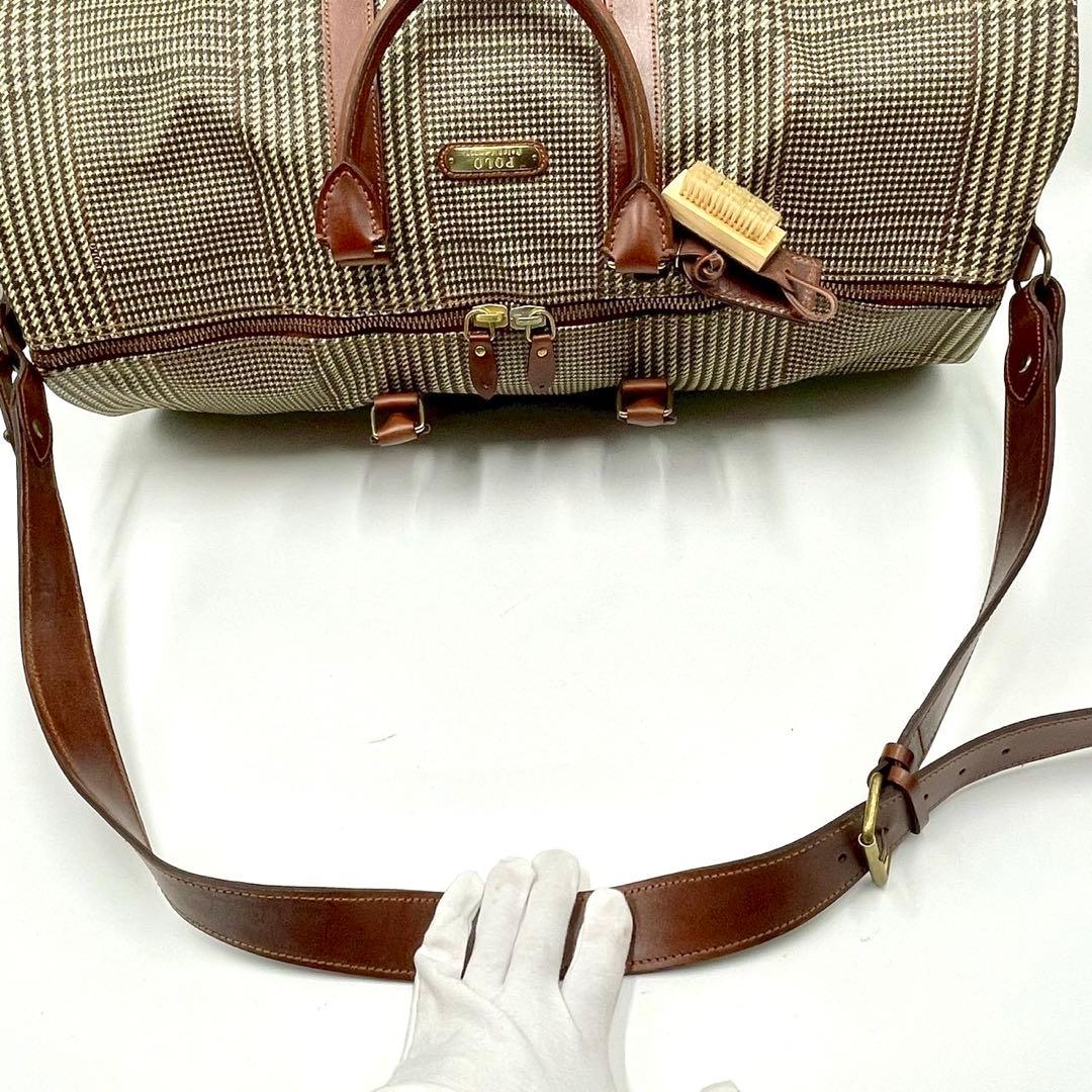 Ralph Lauren ラルフローレン 2way ボストンバッグ 千鳥格子