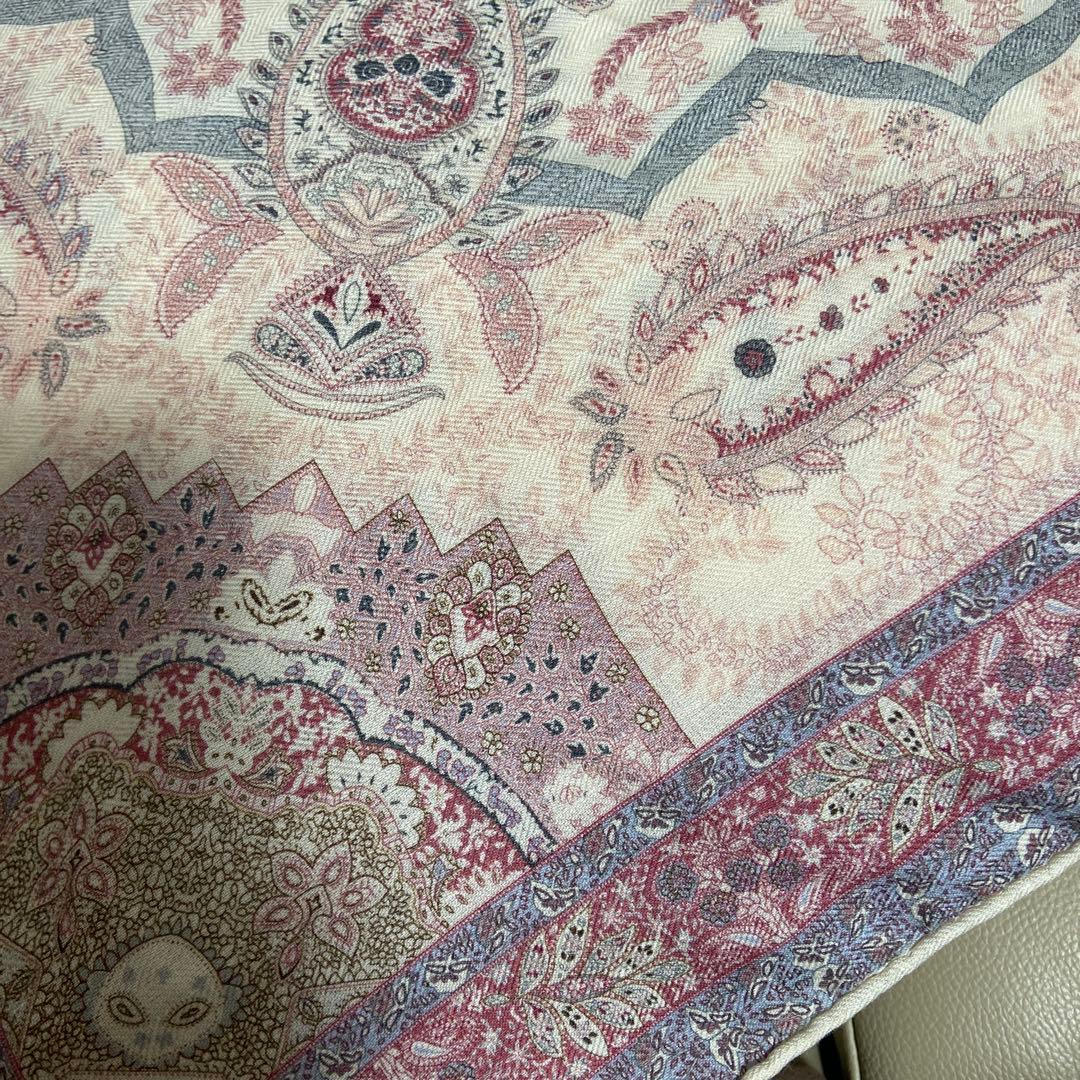 マルベリーシルク・カシミヤスカーフ両面色