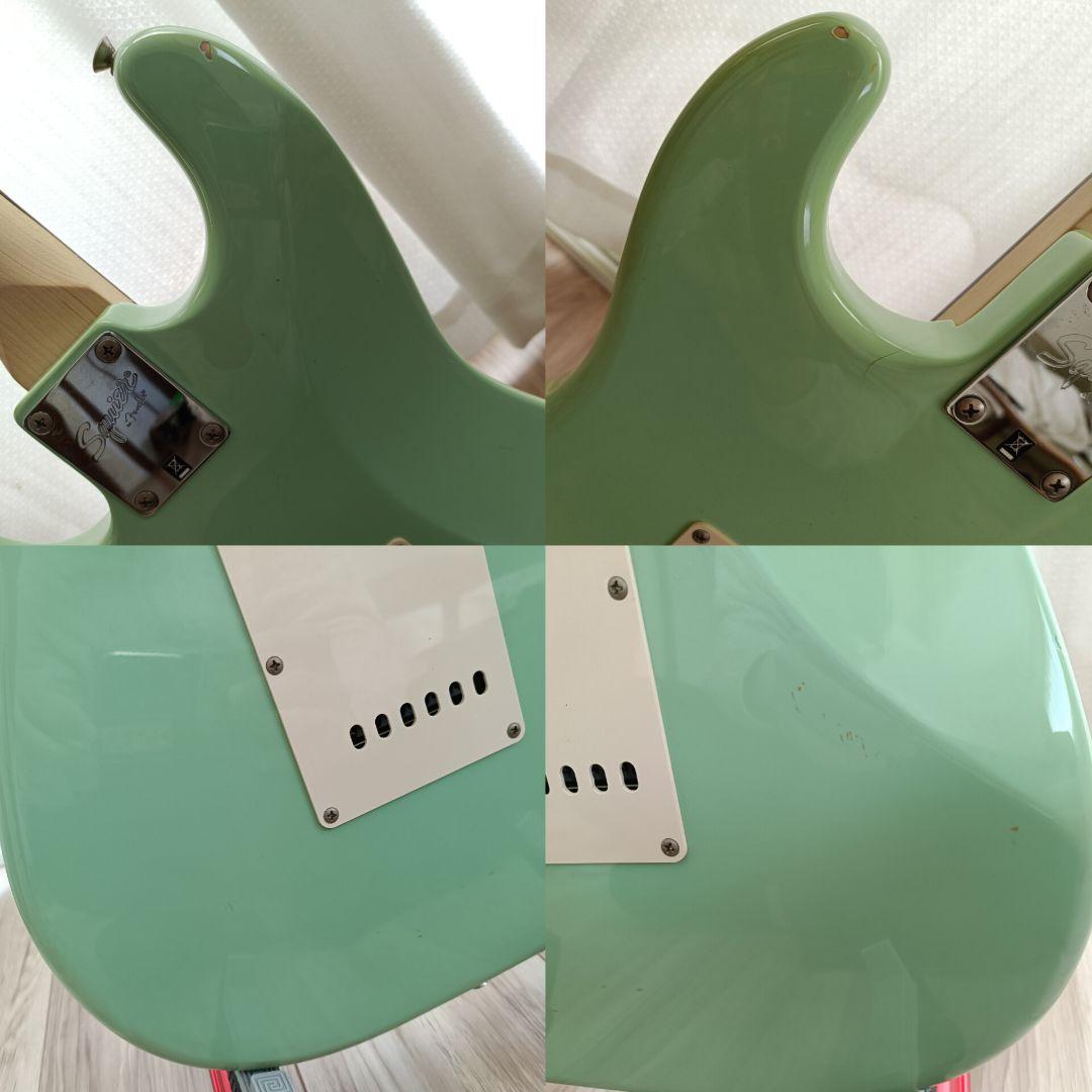 メンテ済｜Squier ストラトキャスター サーフグリーン 追柾目ネック