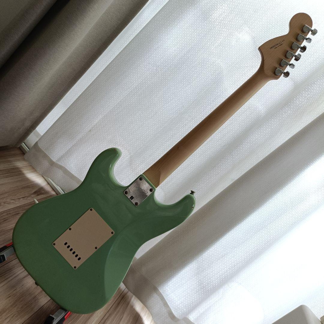 メンテ済｜Squier ストラトキャスター サーフグリーン 追柾目ネック
