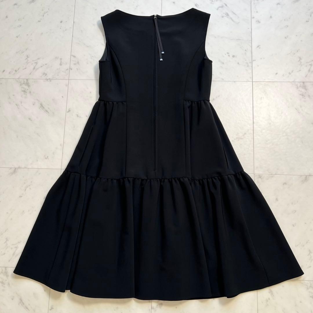 定価5万 Rene 2020年 ティアードドレス ワンピース ブラック 36
